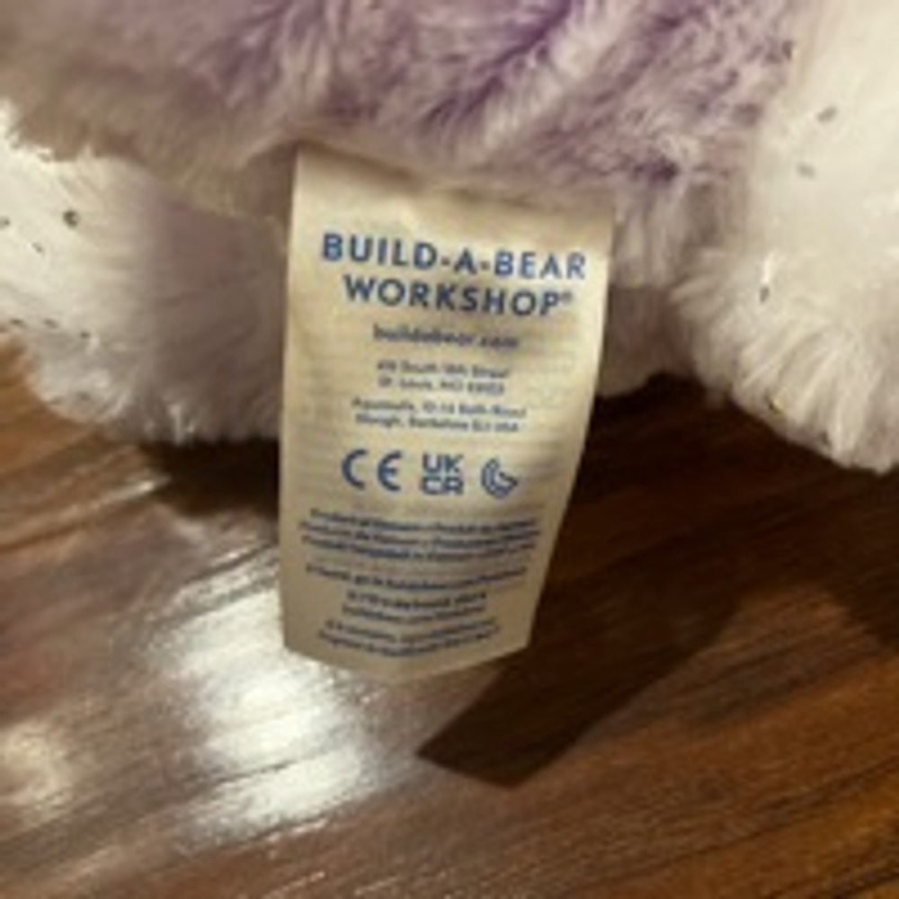 Build-A-Bear Workshop Plush Stuffed Sugar Plum BunnyAnimal One Size Purple - Picture 4 of 8